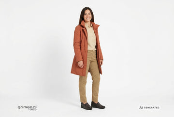 Mocassini Melluso con trench terracotta e chino ocra. Outfit 2