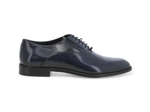 Melluso Stringate Francesine Eleganti Uomo in Pelle Spazzolata Blu U0885W-235055b