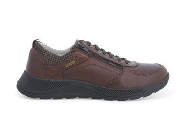 Melluso Winter Shoes Lace-up with Zip Waterproof Upper Leather