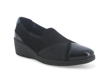 Melluso Comfortable Slip-on Shoes Wedge Suede Leather Upper