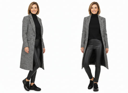 Melluso Calzatura Comfort Nera con Zip e Borchie tono su tono