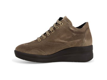 Melluso Sneaker Camoscio Beige - Dettaglio laterale R25625Q-262120
