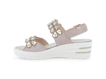 Melluso Sandalo Pelle Beige - Dettaglio laterale 019267-256881