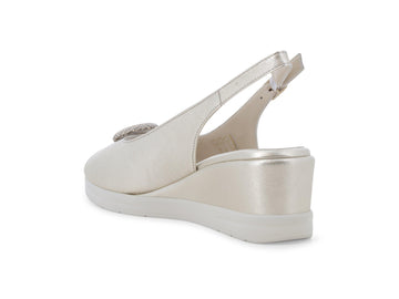 Melluso Sandalo Pelle Oro - Dettaglio tacco R80342Q-257956