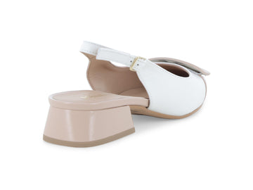 Melluso Slingback Donna Bianco Primavera Estate - V701Q-260949