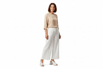 Melluso Slingback Bianco - Completo Lino Glamour