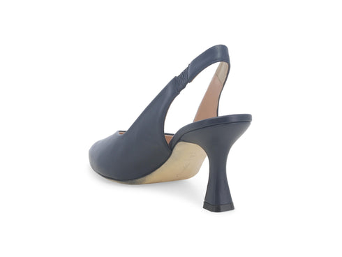 Melluso Slingback Pelle Blu - Dettaglio tacco D168Q-257689