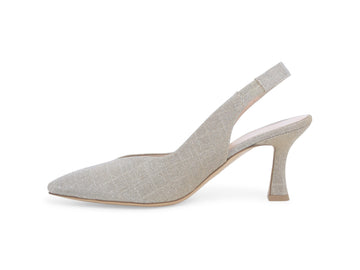 Melluso Slingback Tessuto Nero - Dettaglio laterale D168Q-255550