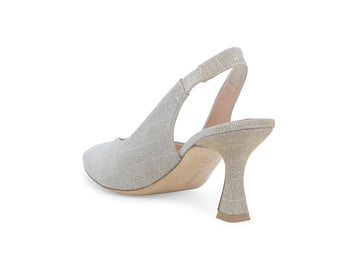 Melluso Slingback Tessuto Nero - Dettaglio tacco D168Q-255550