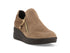 Melluso Beige Women's Slip-on in Suede with Wedge and Zip