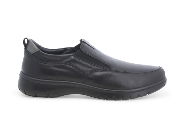 Melluso Uomo Scarpa Bassa Senza Stringhe Tomaia Pelle Nera U17123D-232991