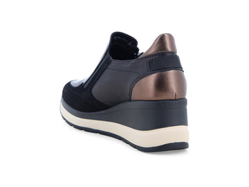 Melluso Sneaker Camoscio Nero - Dettaglio tacco R25552Q-264177
