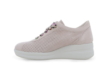 Melluso Sneaker Camoscio Rosa - Dettaglio laterale R20245Q-255736