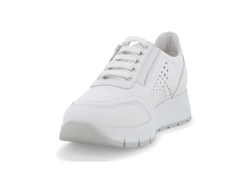 Melluso Sneaker Pelle Bianco - Dettaglio punta R20096-255829