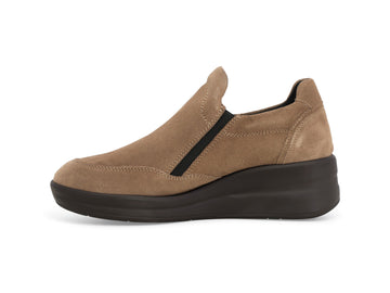 Melluso Sneakers Camoscio Beige - Dettaglio laterale R25634Q-264152