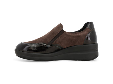 Melluso Sneakers Camoscio Marrone - Dettaglio laterale R25641Q-264128