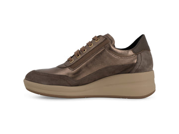 Melluso Sneakers Pelle Marrone - Dettaglio laterale R25655Q-264129