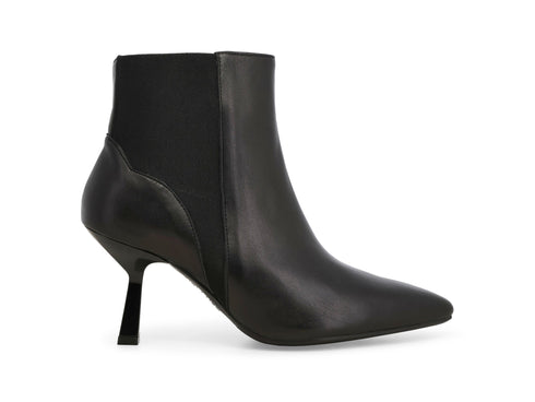 Melluso Stivaletto Elegante Nero in Pelle con Tacco a Rocchetto Z990-252137