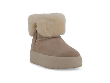 Calzature Melluso Donna comode: stivaletti in camoscio beige 093501Q-265333
