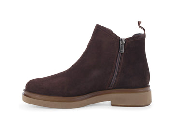 Vista laterale e silhouette stivaletti Melluso Donna in camoscio marrone