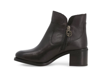 Vista laterale e silhouette stivaletti Melluso Donna in pelle marrone