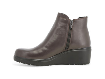 Vista laterale e silhouette stivaletti Melluso Donna in pelle marrone