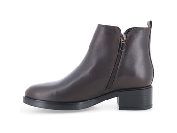 Vista laterale e silhouette stivaletti Melluso Donna in pelle marrone