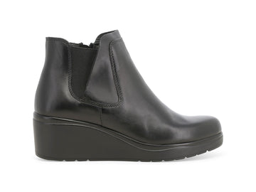 Melluso Stivaletti Donna in Pelle Nera con Zeppa K53006Q-265186