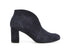 Melluso Navy Blue Suede Ankle Boot with Heel and Internal Zip