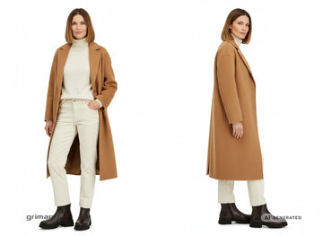 Look sofisticato con stivaletti Melluso Chelsea marrone chunky - AI-Generated Model