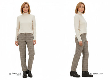 Look elegante con stivaletti Melluso testa di moro - AI-Generated Model