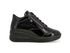 Melluso Sneaker Alta Donna Nera in Vernice con Zeppa e Zip Laterale R25625Z-251442