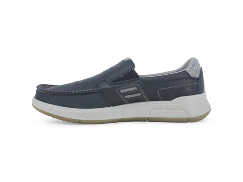 Melluso Mocassini Pelle Blu - Dettaglio laterale U15538Q-255217