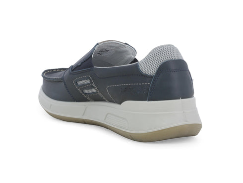 Melluso Mocassini Pelle Blu - Dettaglio tacco U15538Q-255217