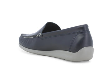 Melluso Mocassino Pelle Blu - Dettaglio tacco U18030Q-255625
