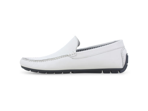 Melluso Mocassino Pelle Bianco - Dettaglio laterale U16017Q-255240