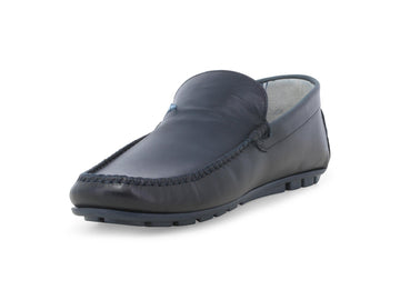 Melluso Mocassino Pelle Blu - Dettaglio punta U16017Q-257218
