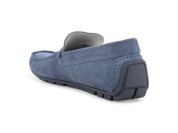 Melluso Mocassino Camoscio Blu - Dettaglio tacco U16017Q-255236