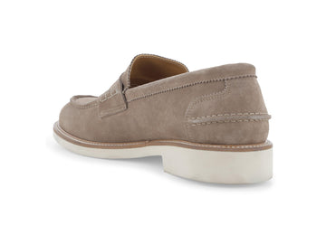 Melluso Mocassino Camoscio Beige - Dettaglio tacco U0890Q-260160