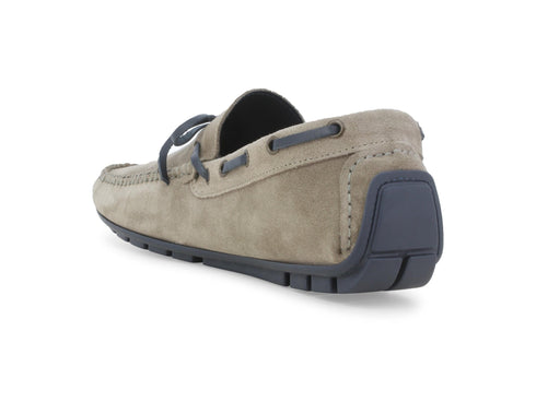 Melluso Mocassino Camoscio Beige - Dettaglio tacco U16007Q-260054