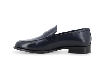 Melluso Mocassino Pelle Blu - Dettaglio laterale U90608Q-255657