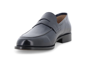 Melluso Mocassino Pelle Blu - Dettaglio punta U90608Q-255657