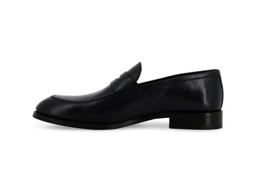 Melluso Mocassino Pelle Blu - Dettaglio laterale U90628-256234