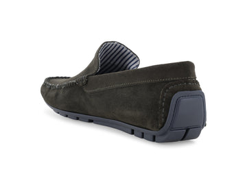 Melluso Mocassino Camoscio Verde - Dettaglio tacco U16017Q-260053