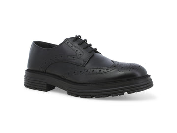 Melluso Men's Winter Low Shoes Brogue Leather Upper