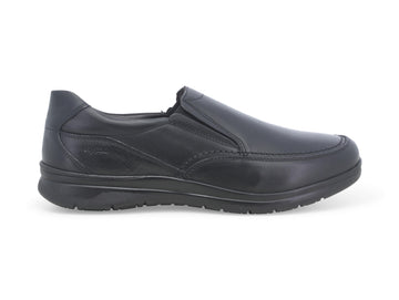 Melluso Uomo Scarpa Bassa Senza Stringhe Tomaia Pelle Nera U41125-231189