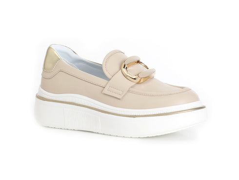 CafèNoir Mocassino Donna Platform con Morsetto Gioiello