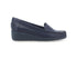 Melluso Donna Mocassini Estivi con Zeppa Tomaia Pelle Blu 01028Z-243475