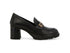 Melluso Mocassino Donna Nero in Pelle con Tacco e Carrarmato L5264-251463