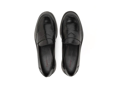 Frau Mocassini Donna Classici in Pelle Nera